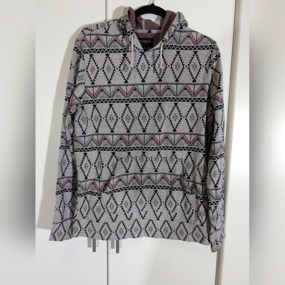 Pac Sun Southwest Print Hoodie Pullover Size Medium Geometric Patterned
